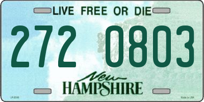 NH license plate 2720803