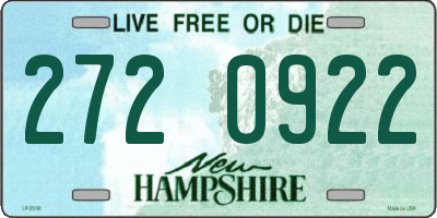 NH license plate 2720922