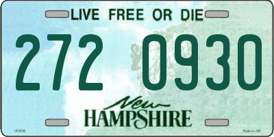 NH license plate 2720930