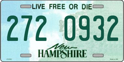 NH license plate 2720932