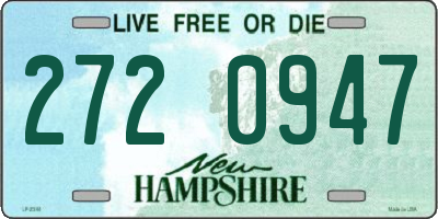 NH license plate 2720947