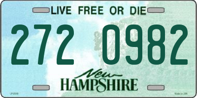 NH license plate 2720982