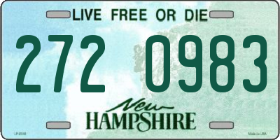 NH license plate 2720983