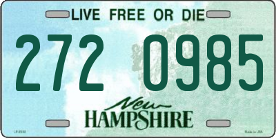 NH license plate 2720985