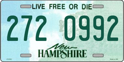 NH license plate 2720992