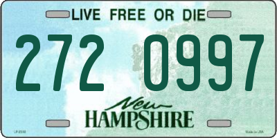 NH license plate 2720997