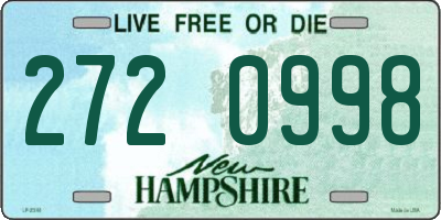 NH license plate 2720998