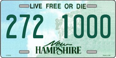 NH license plate 2721000