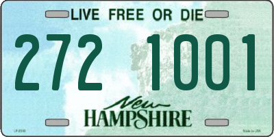 NH license plate 2721001