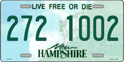 NH license plate 2721002