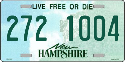 NH license plate 2721004