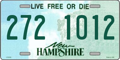 NH license plate 2721012