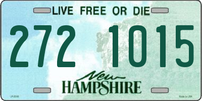 NH license plate 2721015