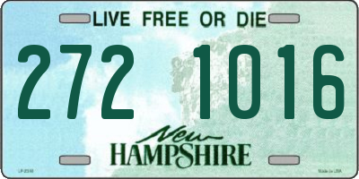 NH license plate 2721016