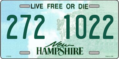 NH license plate 2721022