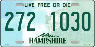 NH license plate 2721030