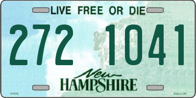 NH license plate 2721041