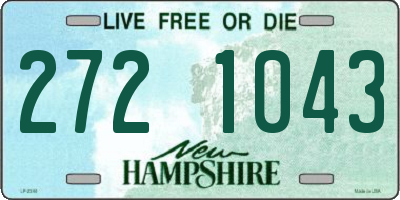 NH license plate 2721043