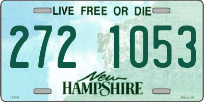 NH license plate 2721053