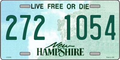 NH license plate 2721054