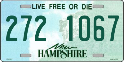 NH license plate 2721067