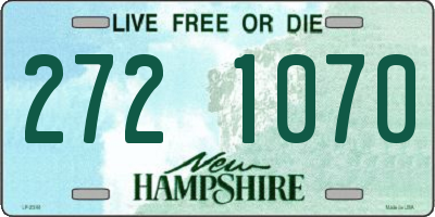 NH license plate 2721070