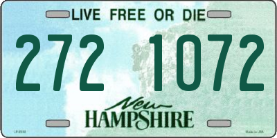 NH license plate 2721072