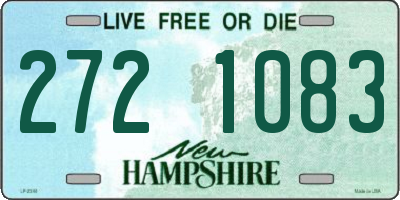 NH license plate 2721083