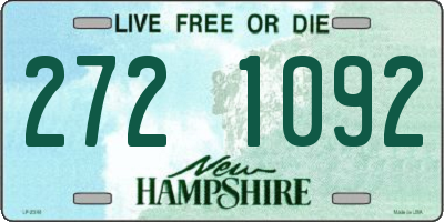 NH license plate 2721092