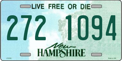 NH license plate 2721094