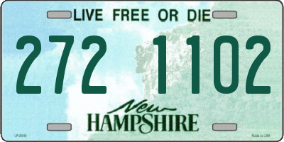 NH license plate 2721102