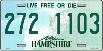 NH license plate 2721103