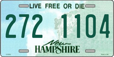 NH license plate 2721104
