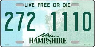 NH license plate 2721110