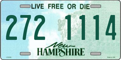 NH license plate 2721114