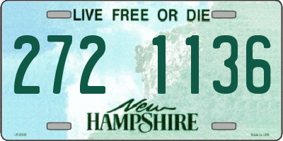 NH license plate 2721136