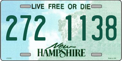 NH license plate 2721138