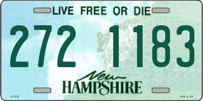 NH license plate 2721183
