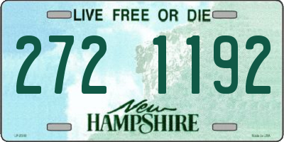 NH license plate 2721192