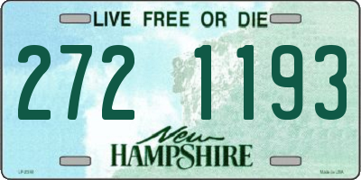 NH license plate 2721193