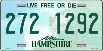NH license plate 2721292