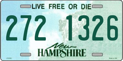 NH license plate 2721326