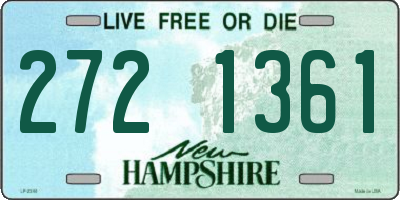 NH license plate 2721361