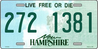 NH license plate 2721381