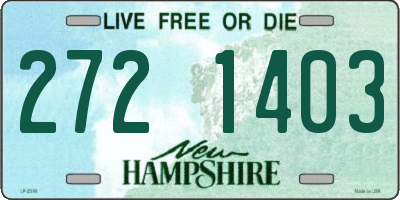 NH license plate 2721403