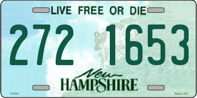 NH license plate 2721653