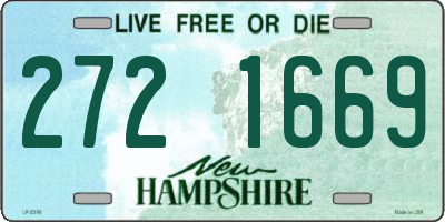 NH license plate 2721669