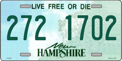 NH license plate 2721702