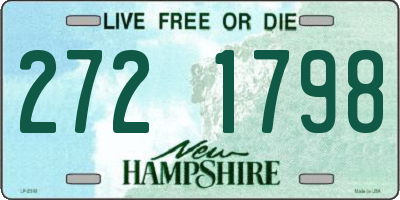 NH license plate 2721798