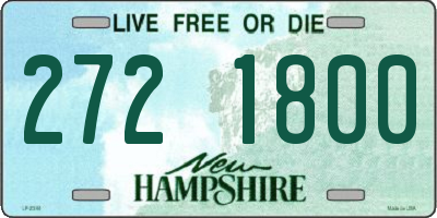 NH license plate 2721800